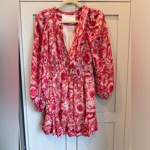 Anthropologie Somerset short dress long sleeve petite